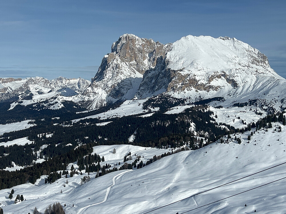 Langkofel og Plattkofel.
