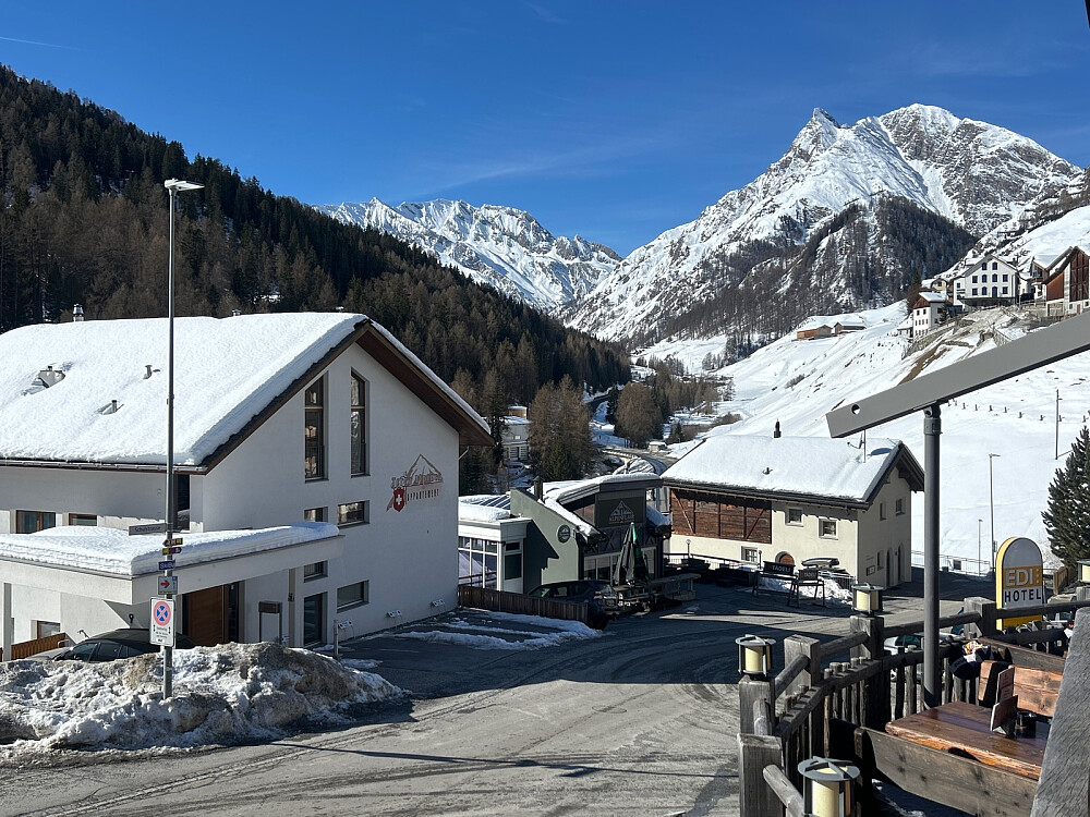 Kaffestopp i Samnaun.