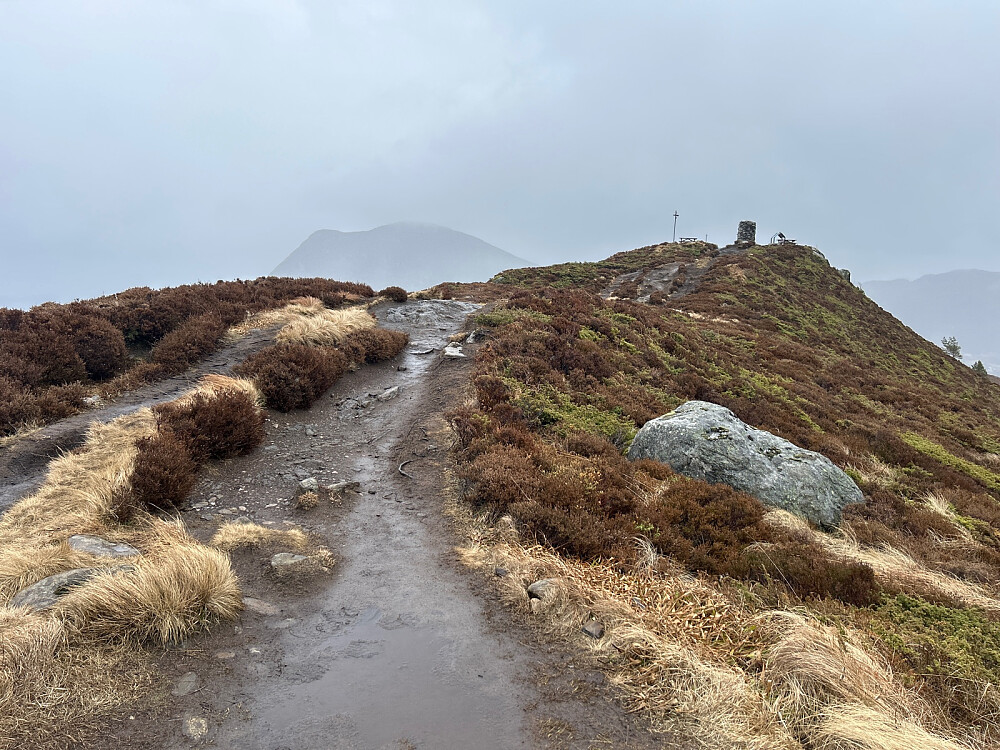 Snart på toppen av Hornseten.