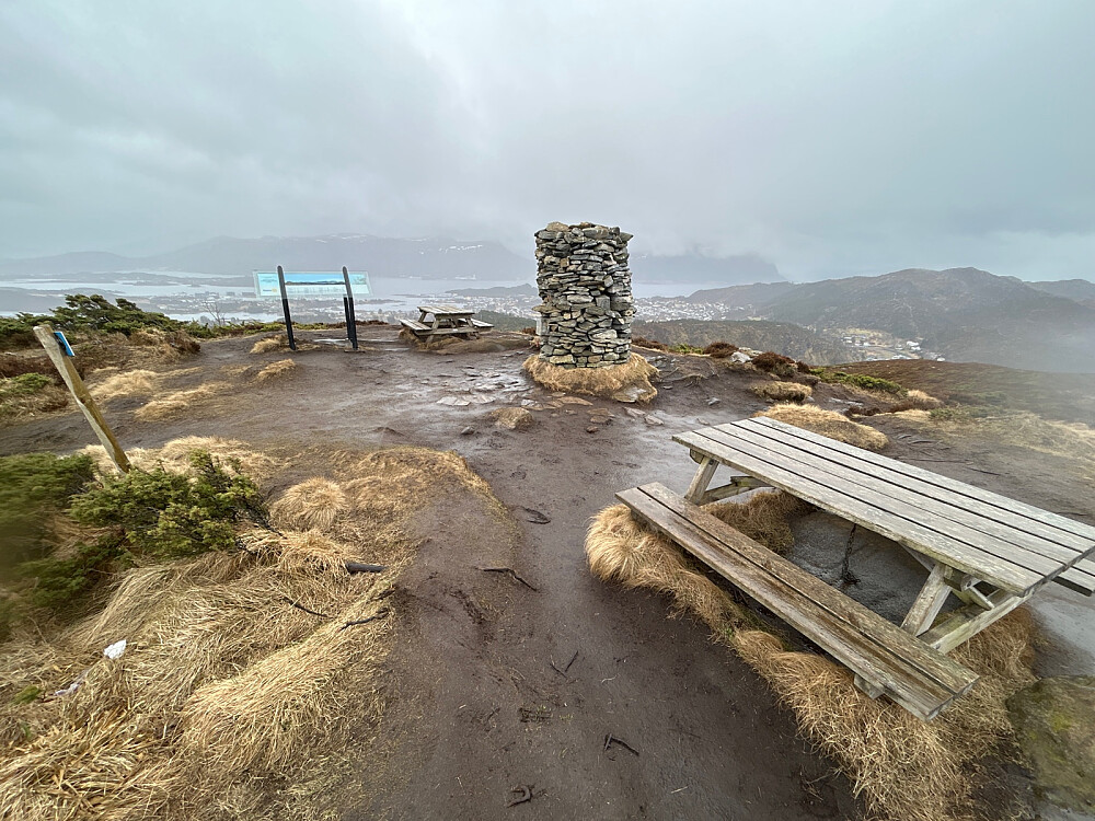 Toppområdet på Hornseten.