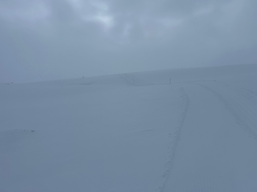 Bra skiløype, men dårlig lys.