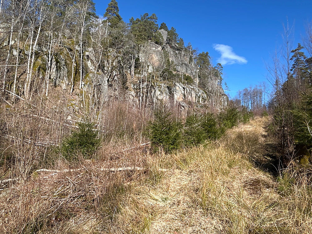Her var jeg ikke i stand til å sykle lenger.