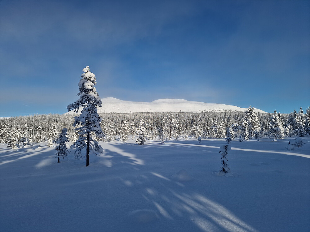 Dagens turmål, Stensæterkanken tv. og Trysilfjellet th.