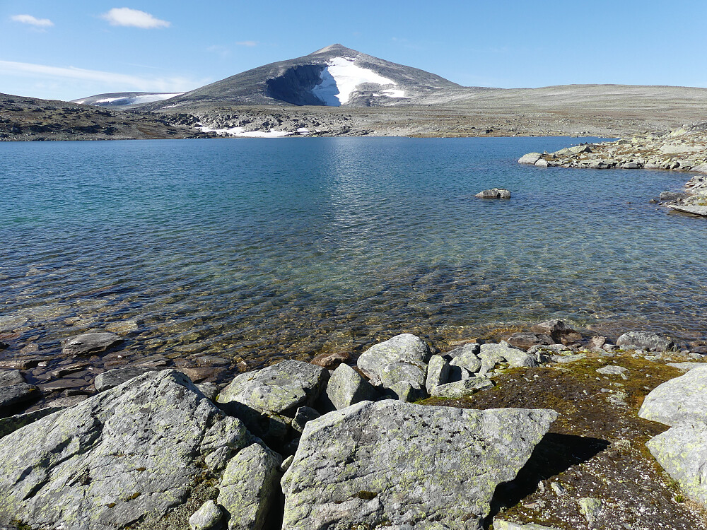 Og slik ser Snøhetta ut fra Fisktjønni.