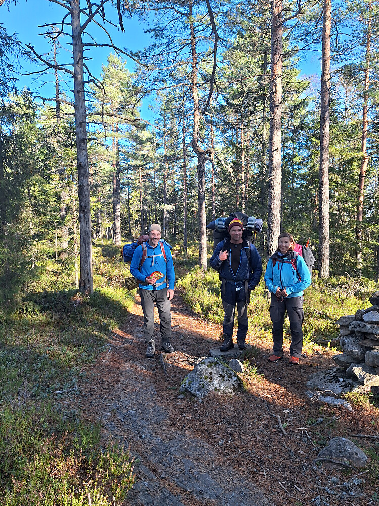 På Puttåsen, 363 moh., med påfyll av mer energi!