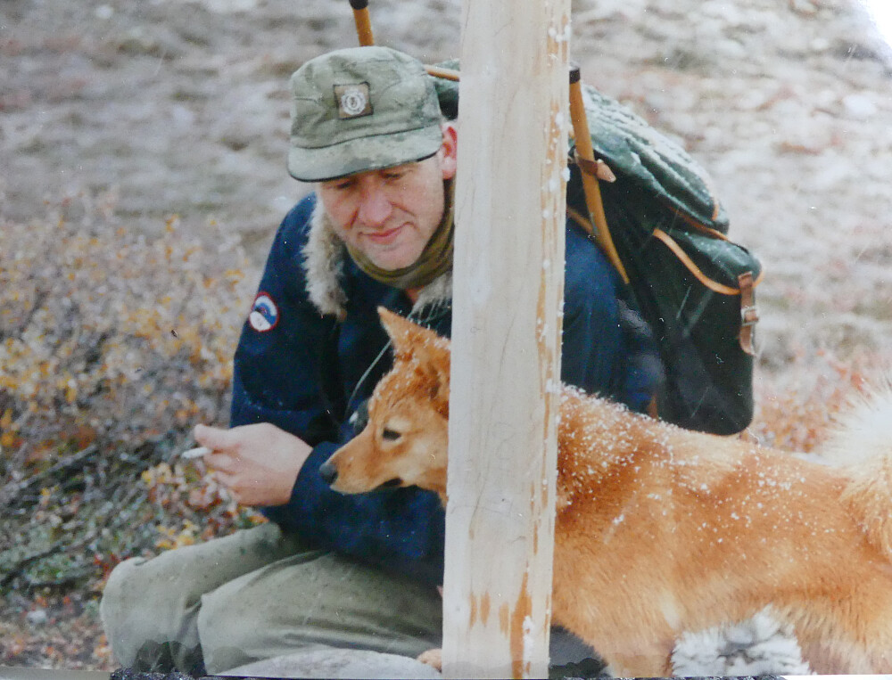 Pust i bakken et sted på stien over Storflye.