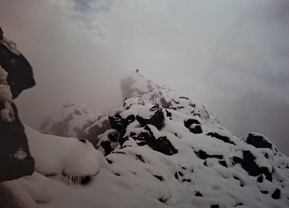 På toppen av Store Dyrhaugstinden, 2147 moh.