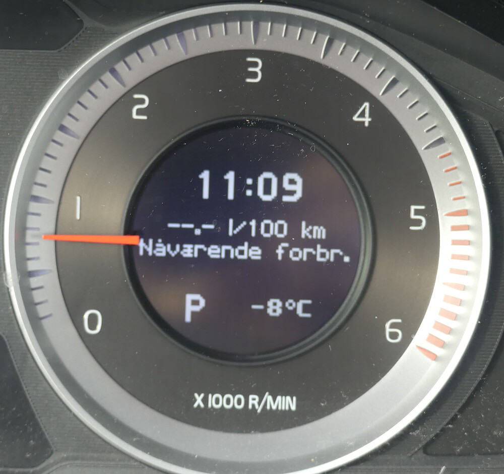 Temperatur som i går.