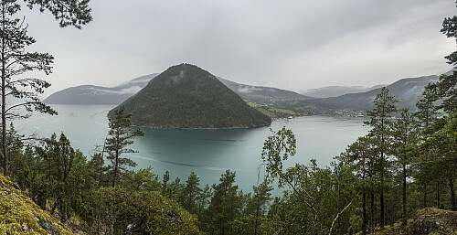 Utsikt mot Kaupangsholtane og Amlabukti