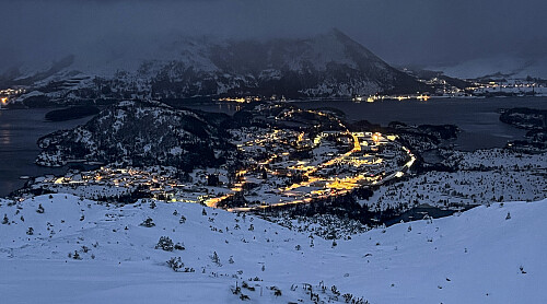 Utsikt hjem fra Huldrehornet
