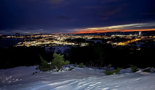 Brønnøysund, sett fra Skardsåsen