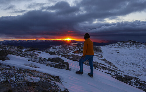 En av de finere solnedgangene i Februar 26