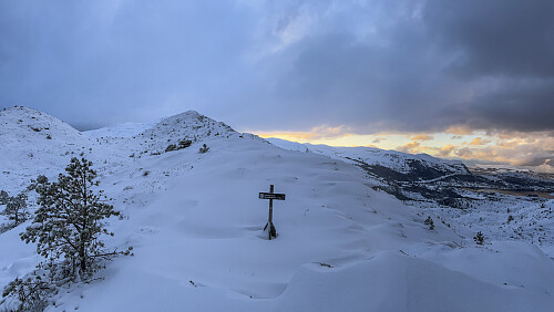 På vei opp toppryggen