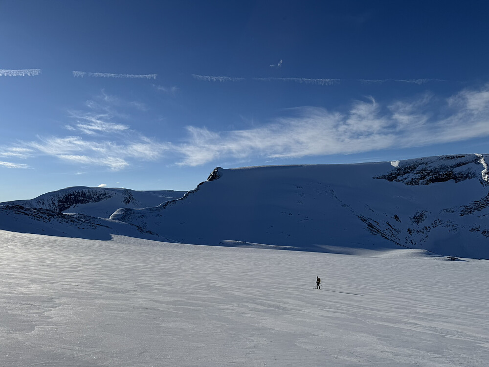 Bakken opp mot Bings Brekuppel 1802-toppen