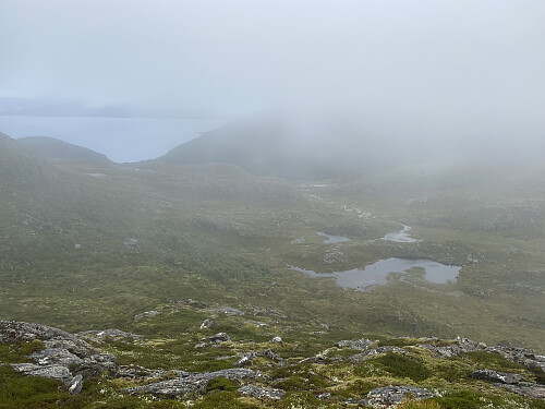 Bilde #13: Utsikt utover Litlebeinsetdalen. Moldeleia sees i det fjerne.