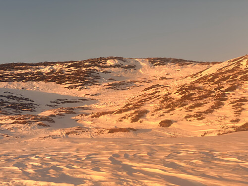 Bilde #6: Vi nærmer oss en knaus oppe på 476 m.o.h.