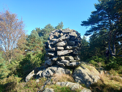 Toppen av Slettafjellet, 132 moh.