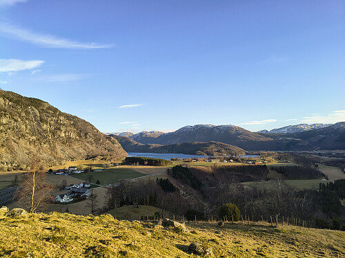 Utsyn mot Tysdalsvatnet.