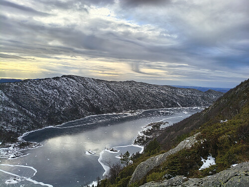 Måvatnet sett frå høgda.