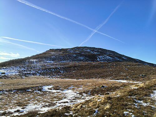 Jabnarheiå stikk opp frå terrenget.