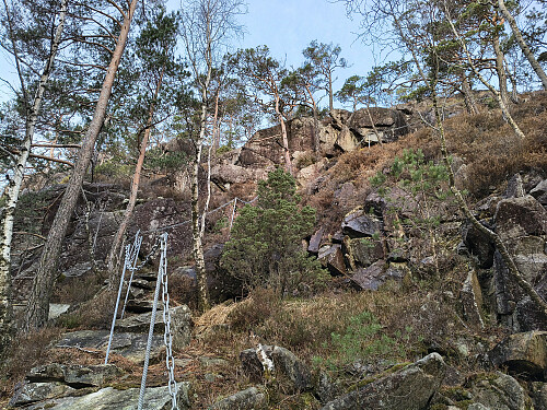 Eg blei overraska då eg fant ut at det gjekk ein sti opp mot Kilekruna.