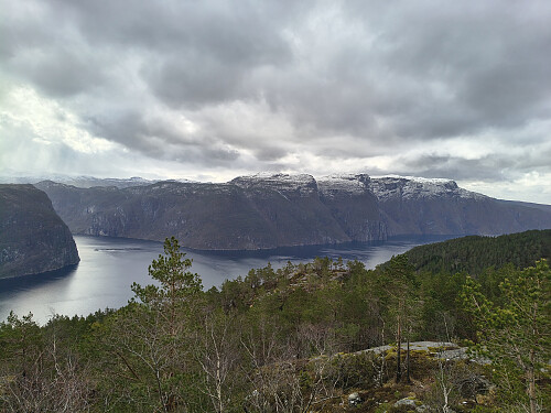 Fin utsikt mot Tøtlandsvika og Øksnafjella.