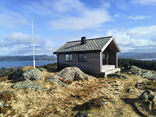 Toppen av Tuftalandsfjellet, 165 moh.