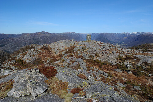 Toppen av Størnafjellet, 554 moh.