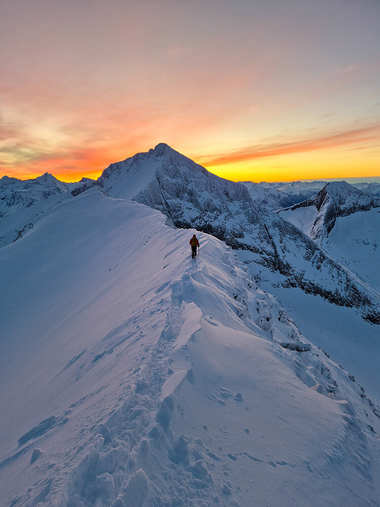 Nesset på vei mot sydtoppen 