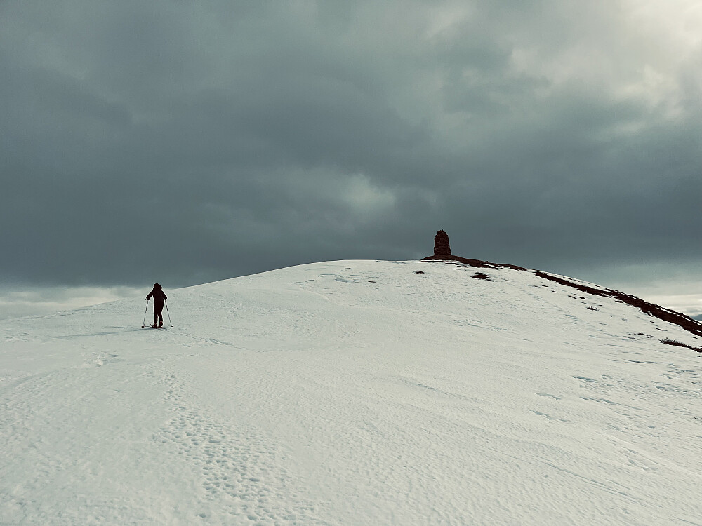 Mio på vei opp det siste stykke