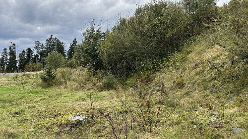 Inngang til bunker i hårnålssvingen
