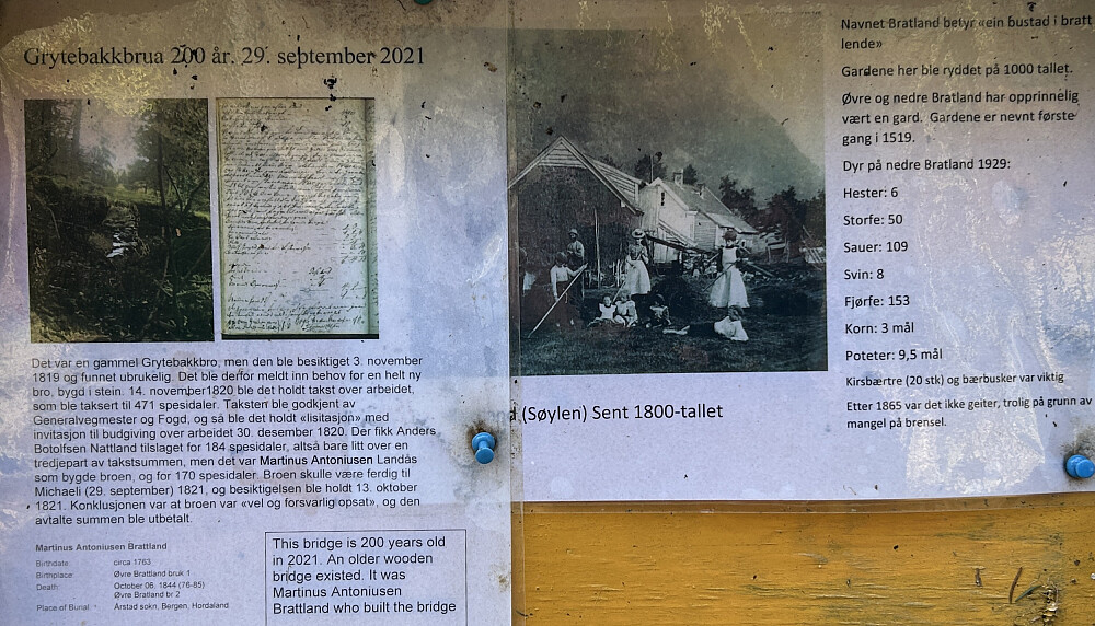 Info på skilt ved Grytebakkbroen