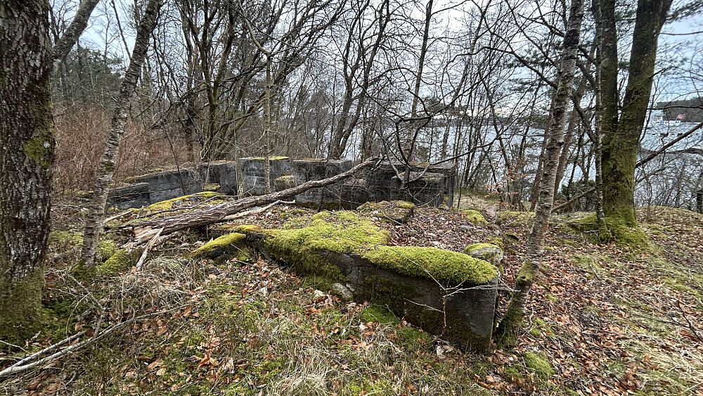 Muligens "Hus med skytestilling" litt nord for Bunker 10