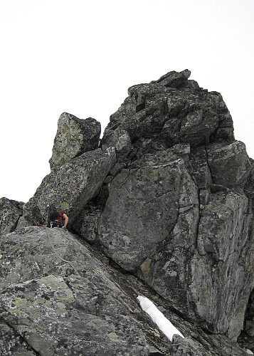 På vei opp mot Store Dyrhaugstinden