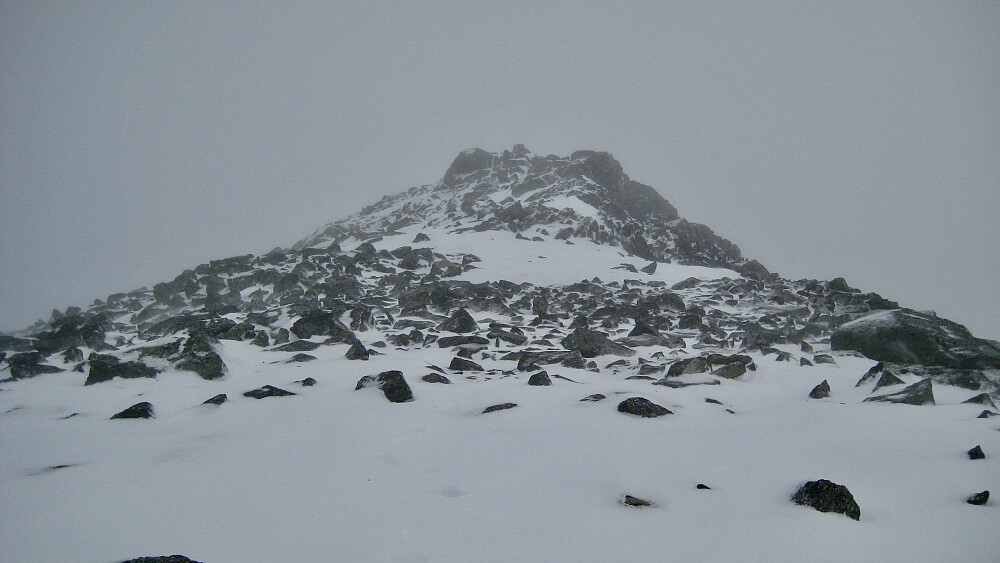 Ned igjen fra toppen