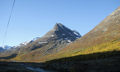 Skagsnebb sett fra Geitsætra ved turstart