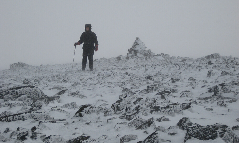 Ufyselig vær på Storbreahøe denne dagen!