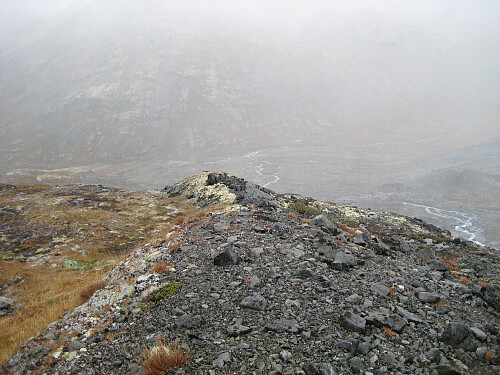 Fortsatt tåke nede i Leirdalen