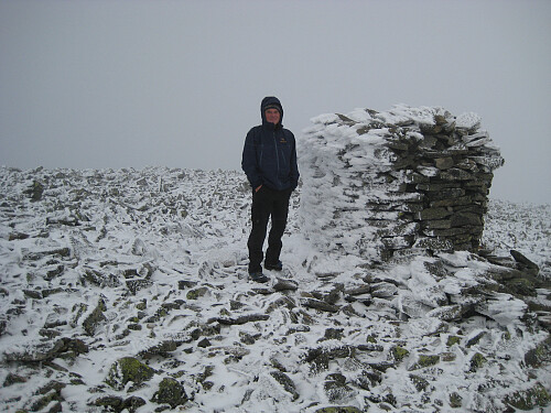Meg ved varden på Storivilen. Fant også et trig-punkt litt øst for varden.