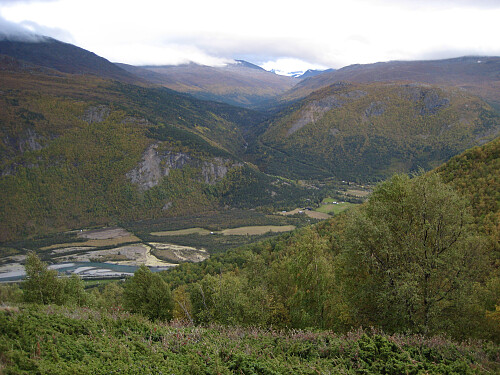 Utsikt nedover mot Bøverdalen