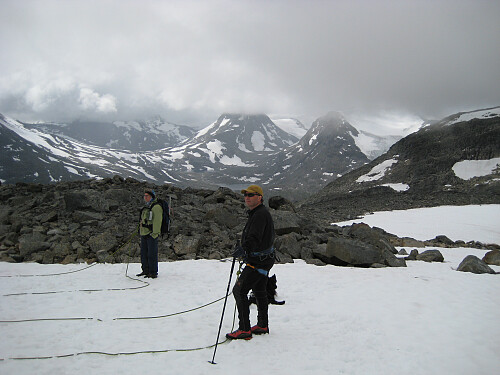 Oppe på Visbrean i gråværet
