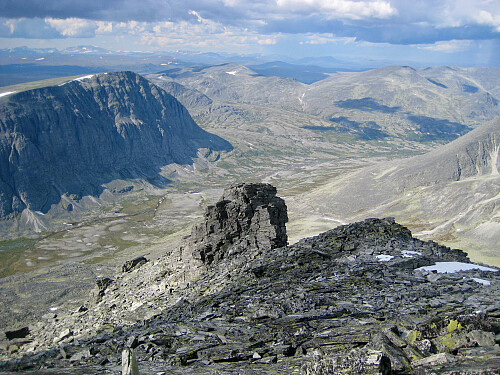 Nordryggen av Sagtinden, foto mot Verkilsdalen i nord