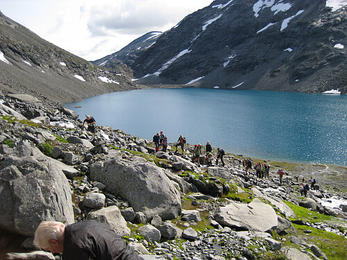 Ved NV-enden av Andrevatnet. Foto mot øst