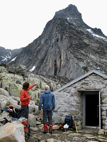 Ruten studeres fra Hytta på Bandet