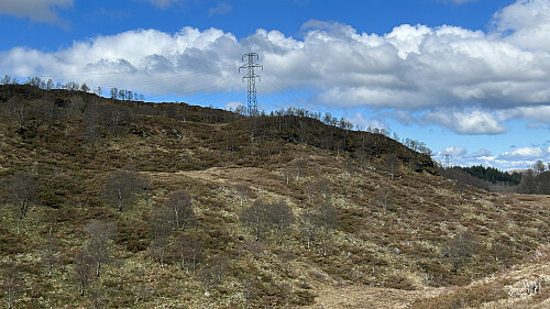 Ruskete terreng fra dalen mot Onuken