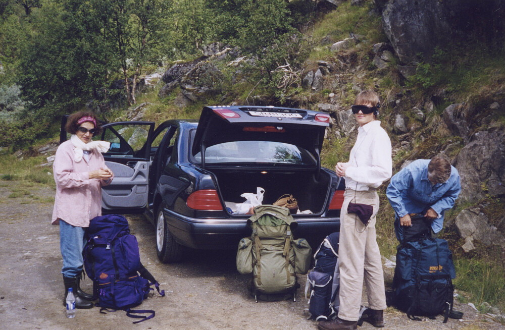 Klar for tur til Hårteigen 9. august 1999