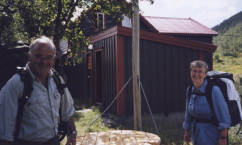 Astrid og jeg på Viveli fjellstove