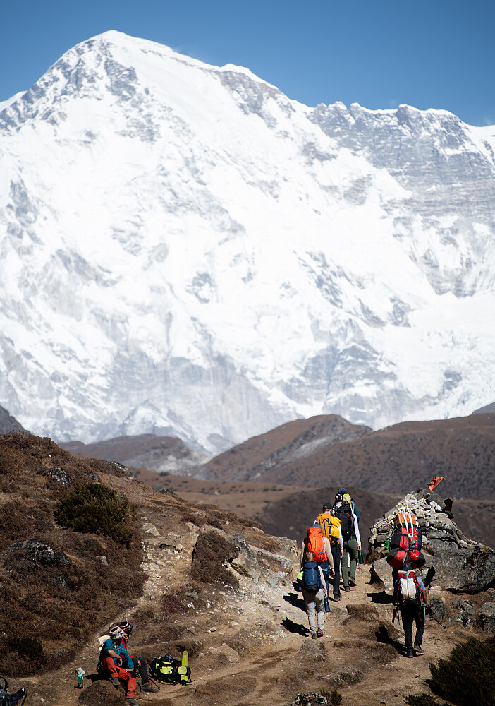 Cho Oyo (8202m) i enden av dalen