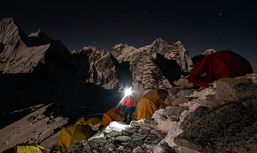 Angus i gang fra Camp 1