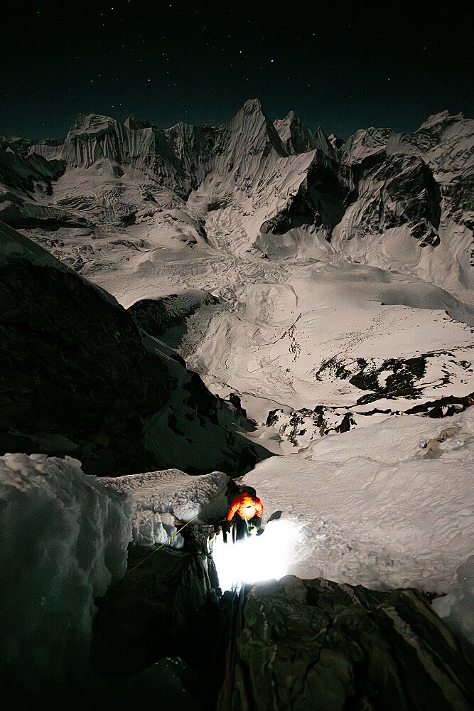 Ett bratt parti før Grey Tower